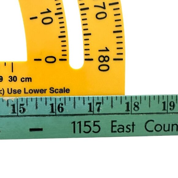 Learning Resources Safe T Protractor Triangle Big Ruler Geometry Tool Homeschool - Picture 11 of 15